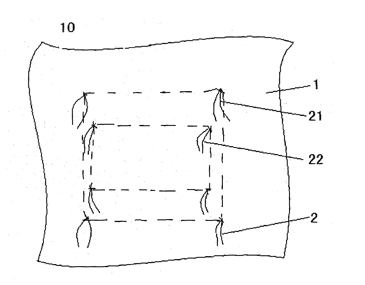 Novel light-permeating and breathable table cloth capable of being fixed on table tops of different sizes