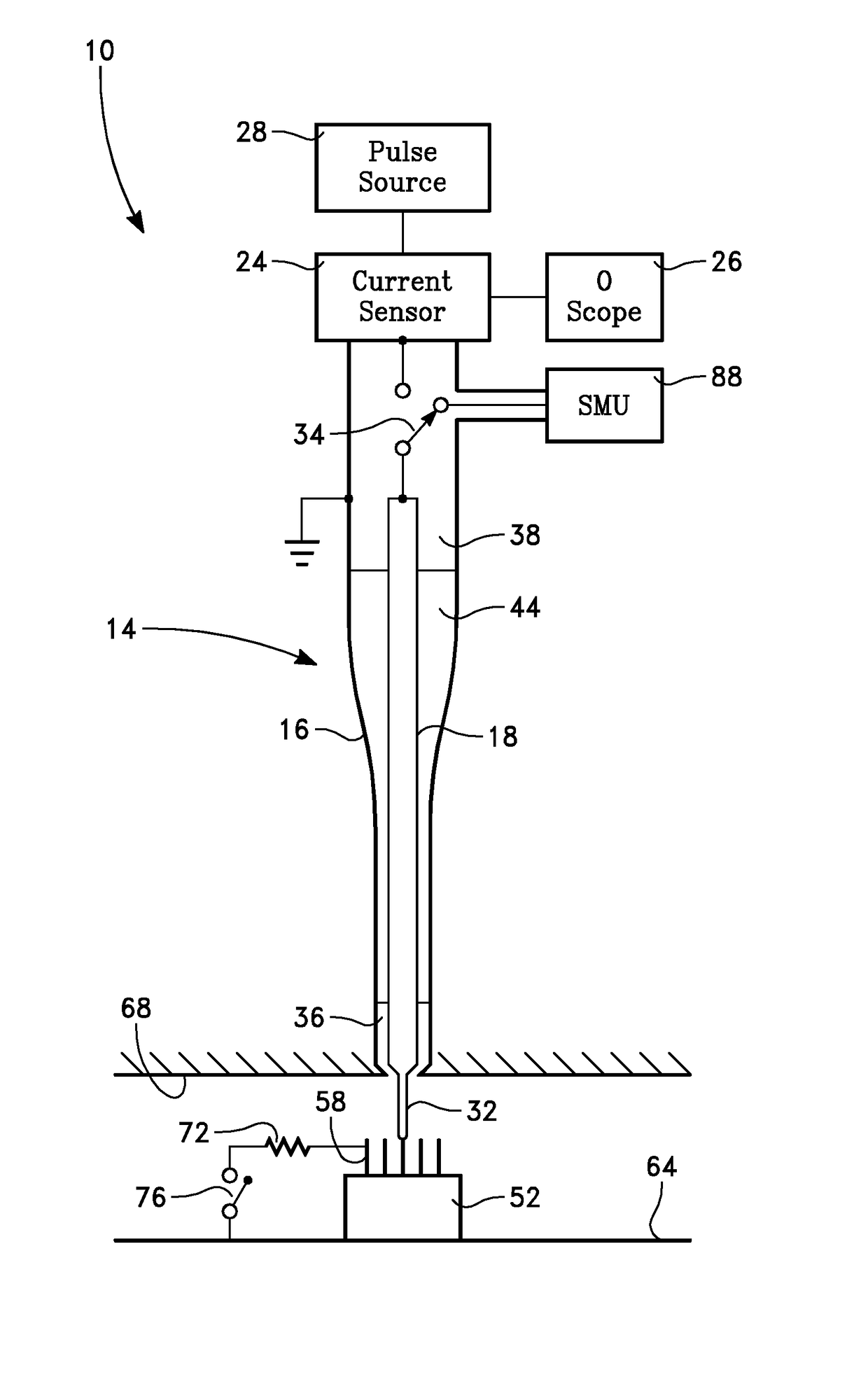 Controlled impedance charged device tester