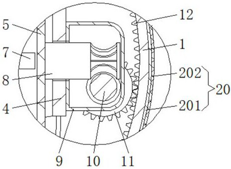 Efficient crushing device for nut processing and use method