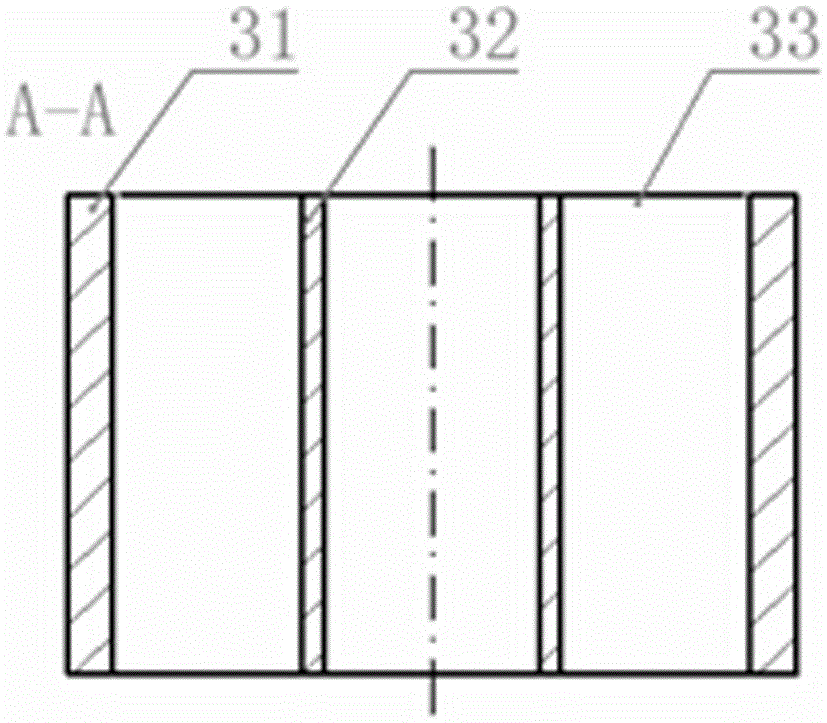 Mold and method for manufacturing inner and outer double pipe with ribs in the middle by extrusion method