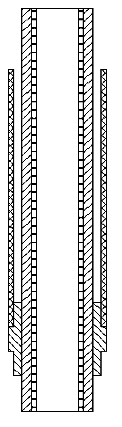 Metal powder tube forming die and metal powder tube preparation method