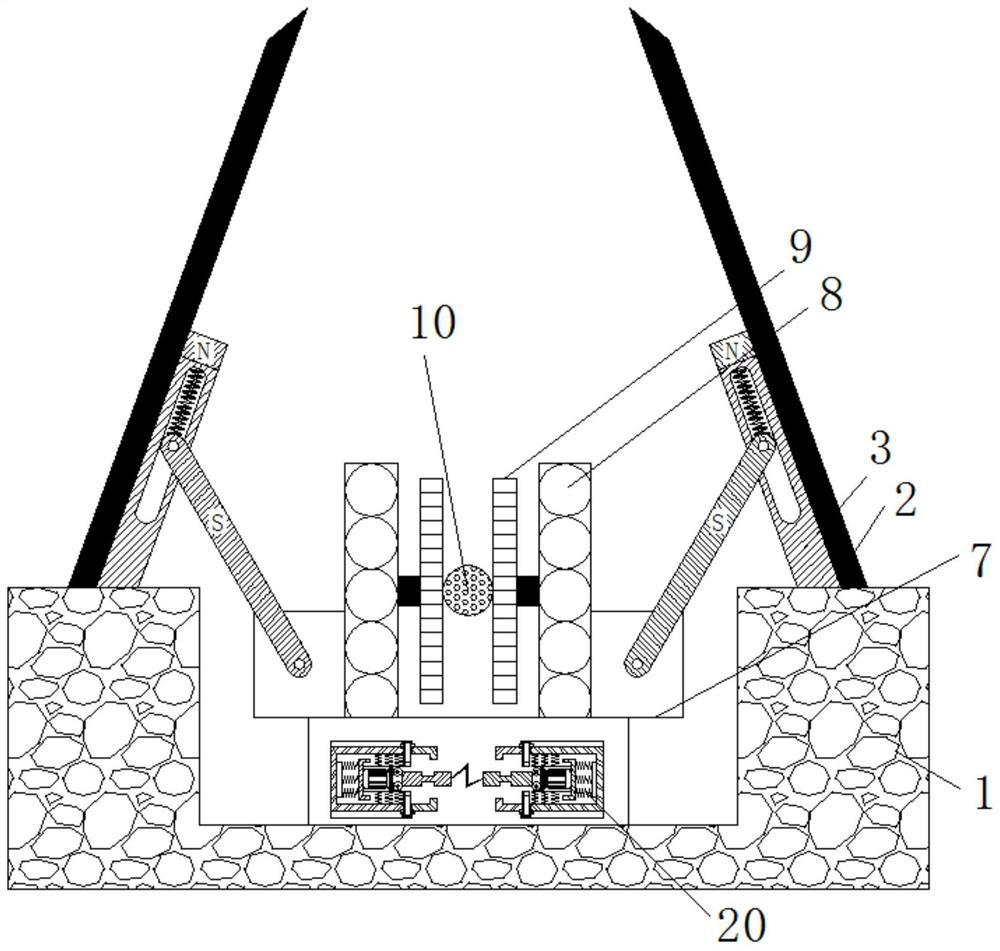 New energy solar equipment capable of automatically adjusting angle along with sunlight