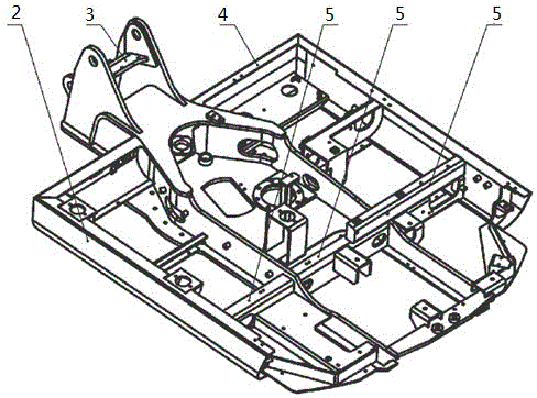 Miniature excavator rotation frame