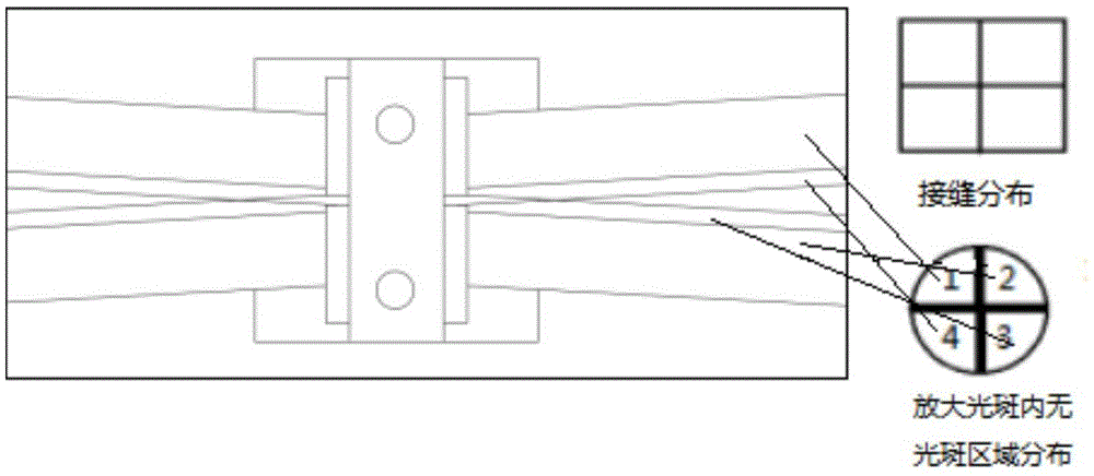 Reflex multi-time amplification device based on spliced laser crystals