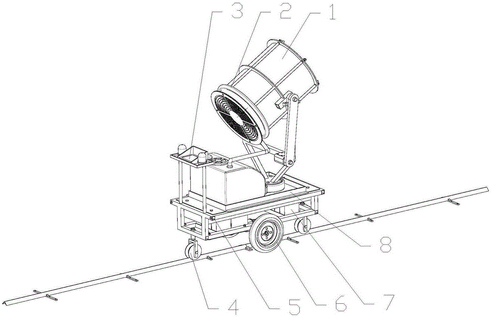 Monorail plant protection robot for greenhouse and control method thereof