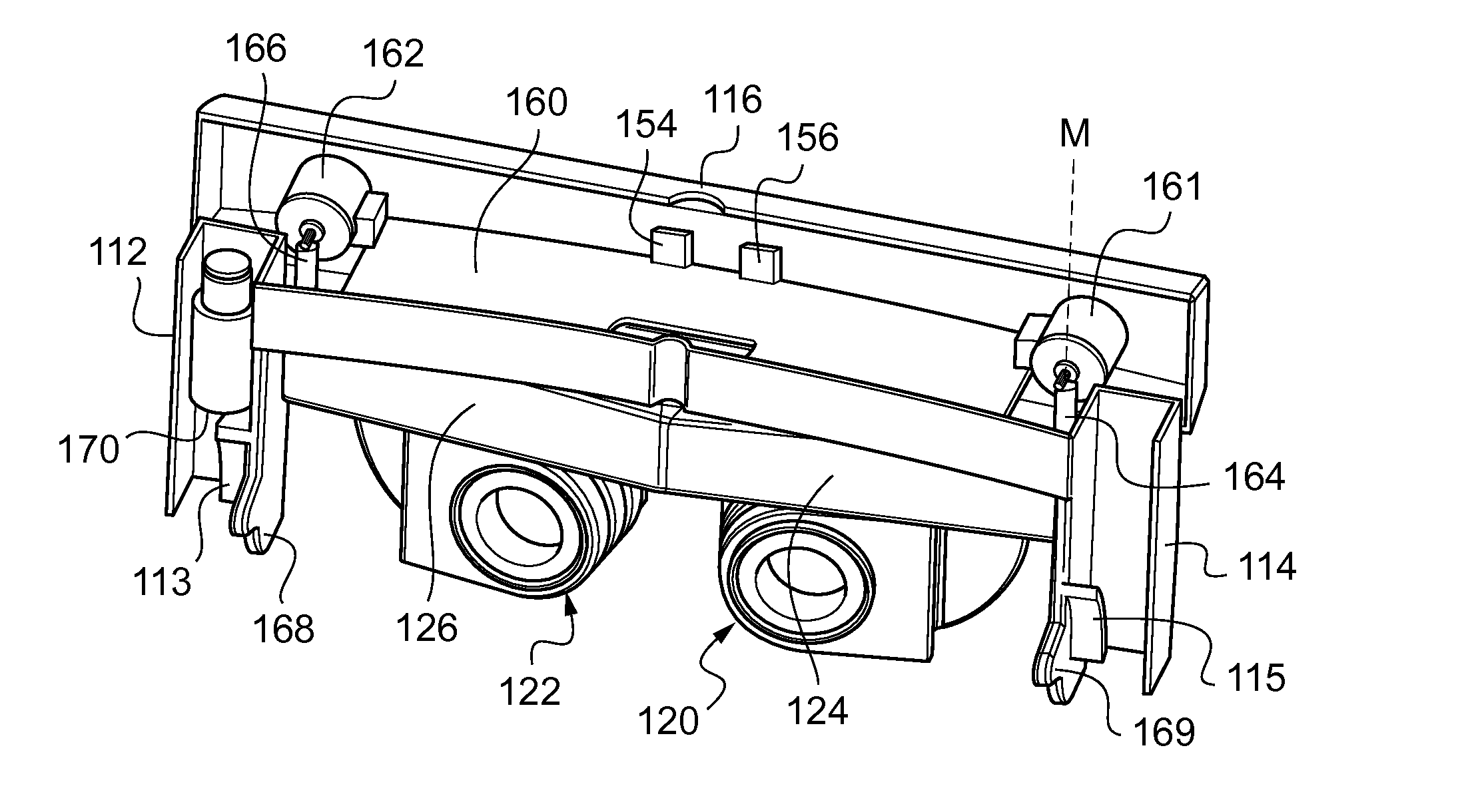 Phoropter, and method for measuring refraction using a phoroptor of said type