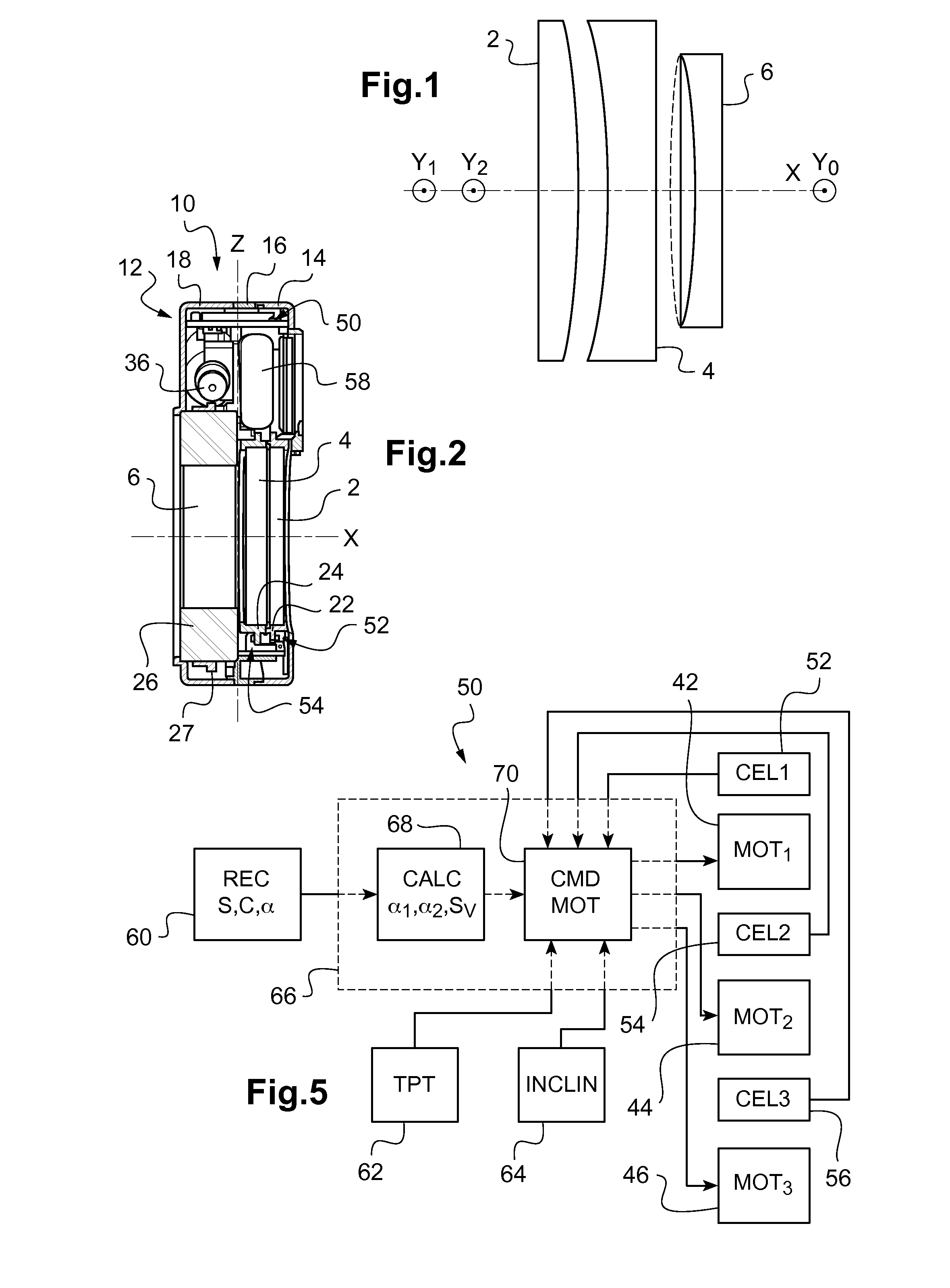 Phoropter, and method for measuring refraction using a phoroptor of said type