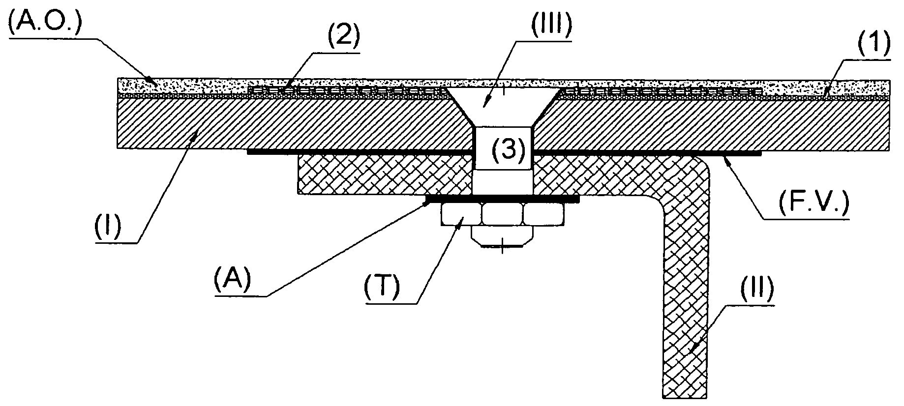 Lightning strike protection system for aircraft fuel tanks made of low electrical conductivity composite material