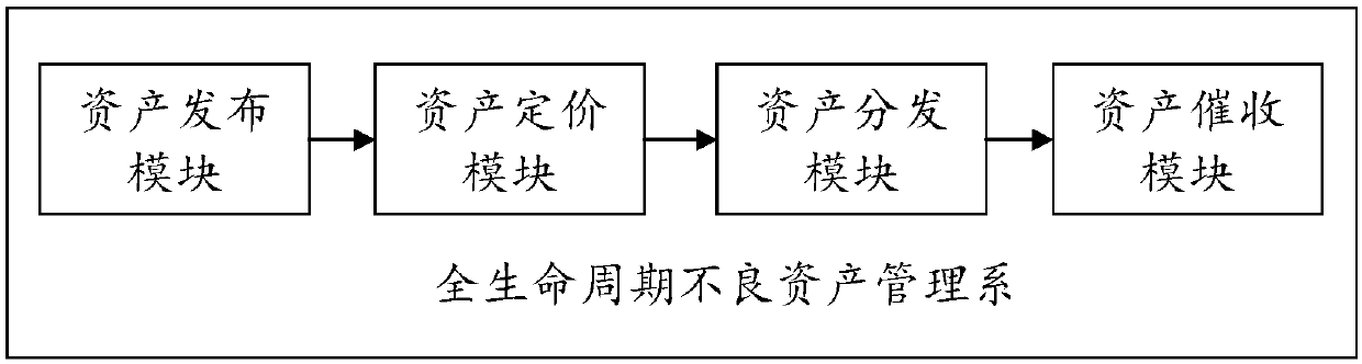 Full life cycle bad asset management system and bad asset management method