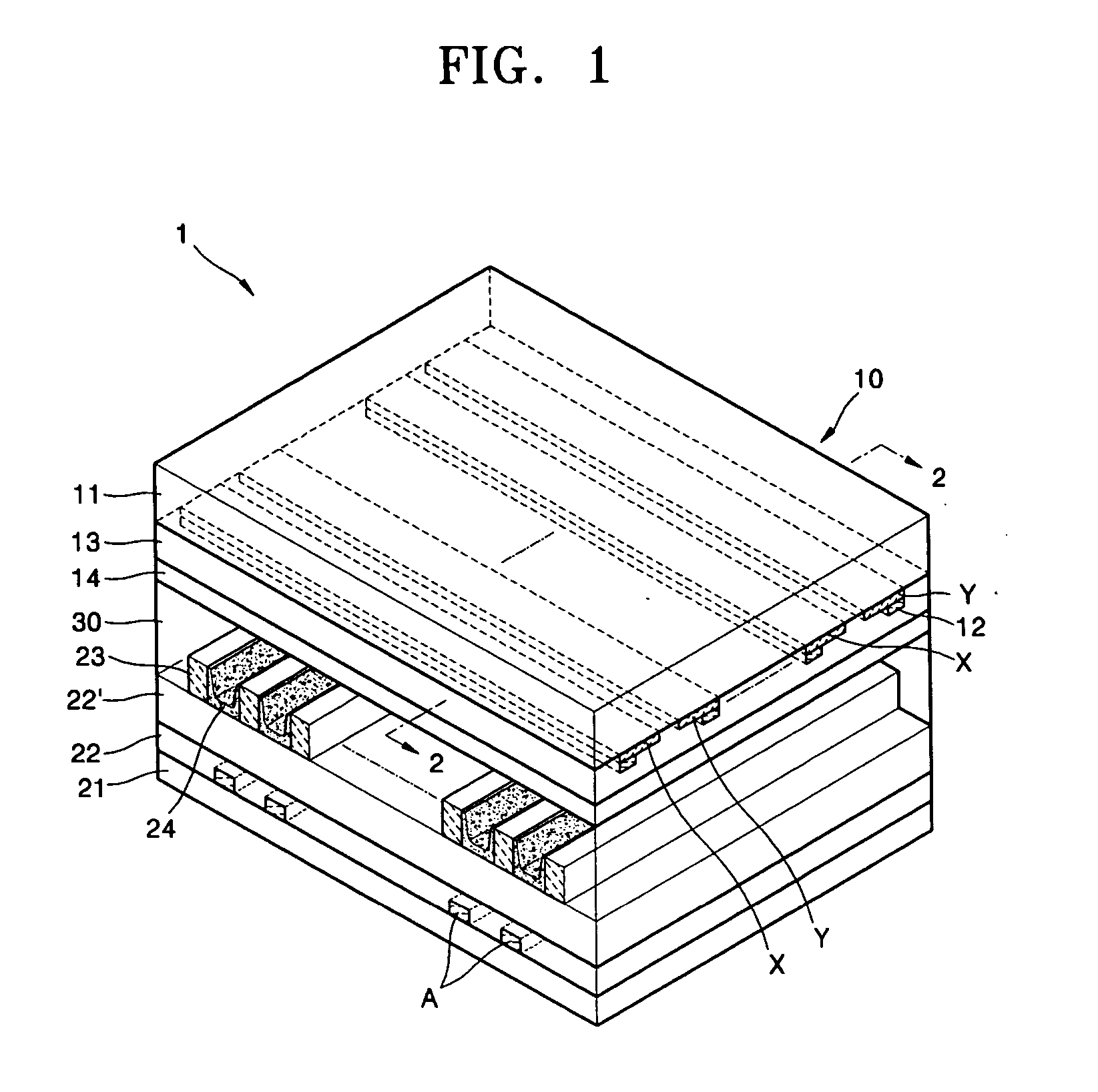 Plasma display panel (PDP) with multiple dielectric layers