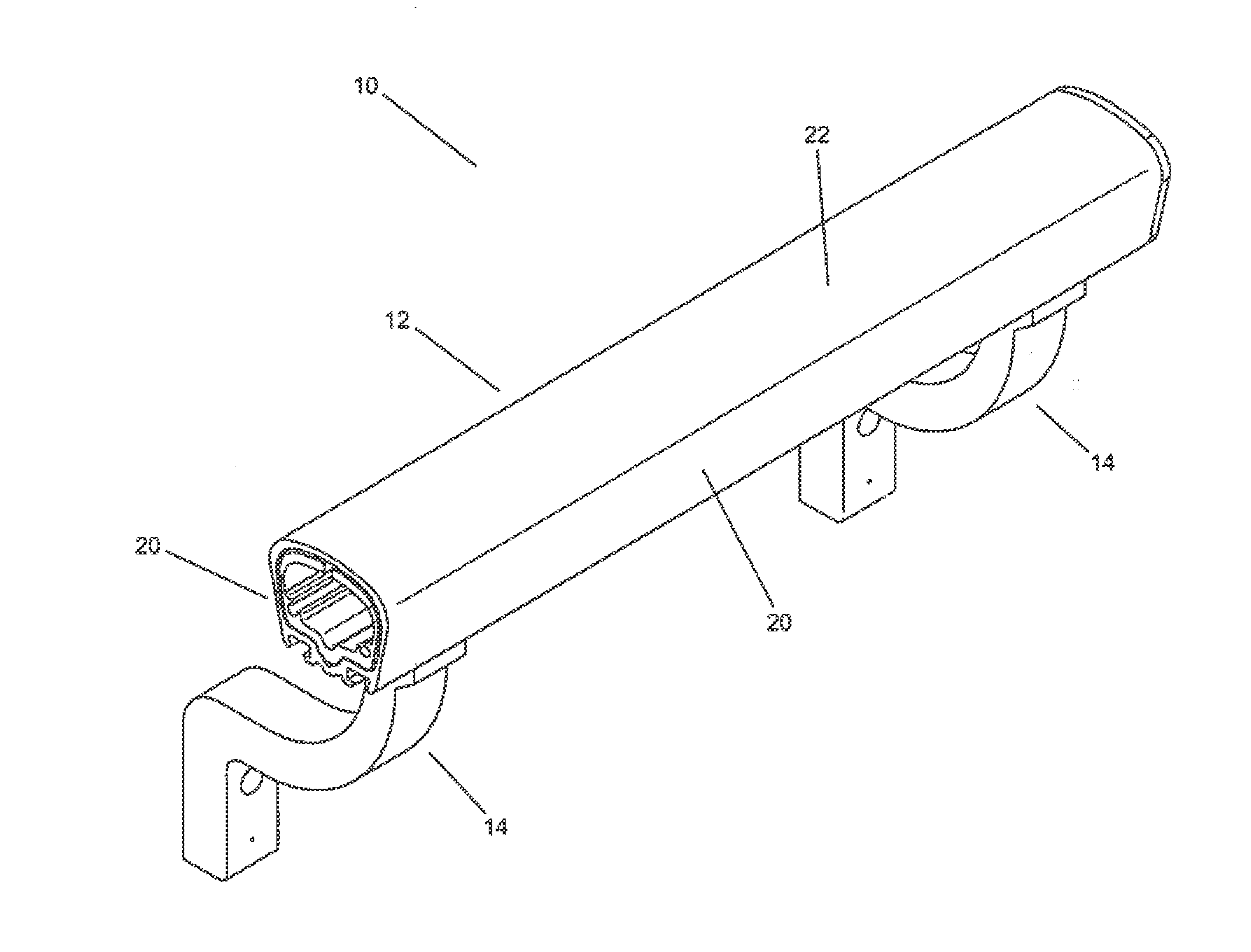 Continuous handrail system