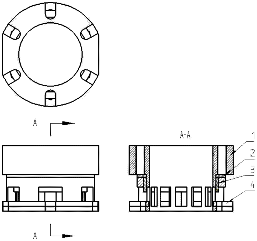 A vibration-damping elastic support structure for ball screw pair