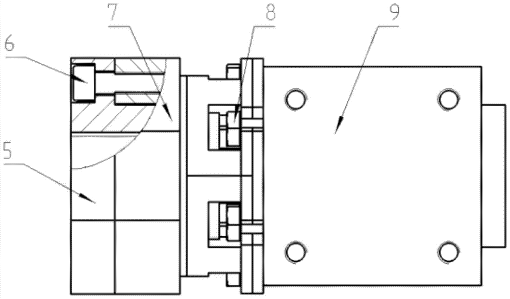 A vibration-damping elastic support structure for ball screw pair