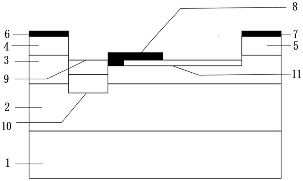 4H-SiC metal semiconductor field effect transistor with partial sinking channel