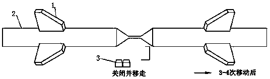 A method for drawing double cones of preform rods