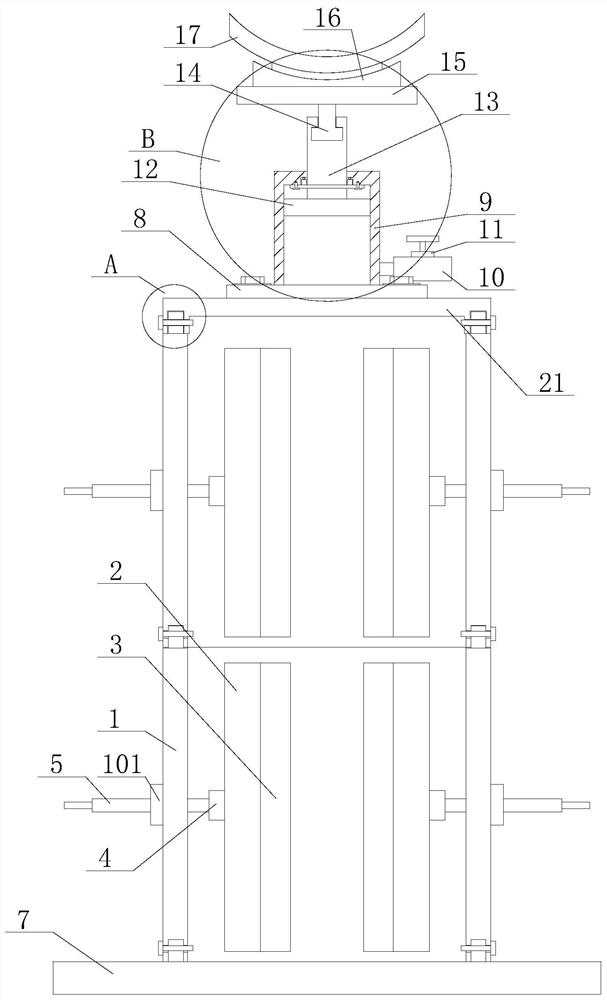 An anti-seismic steel support reinforcement structure for cultural relic buildings and its application method