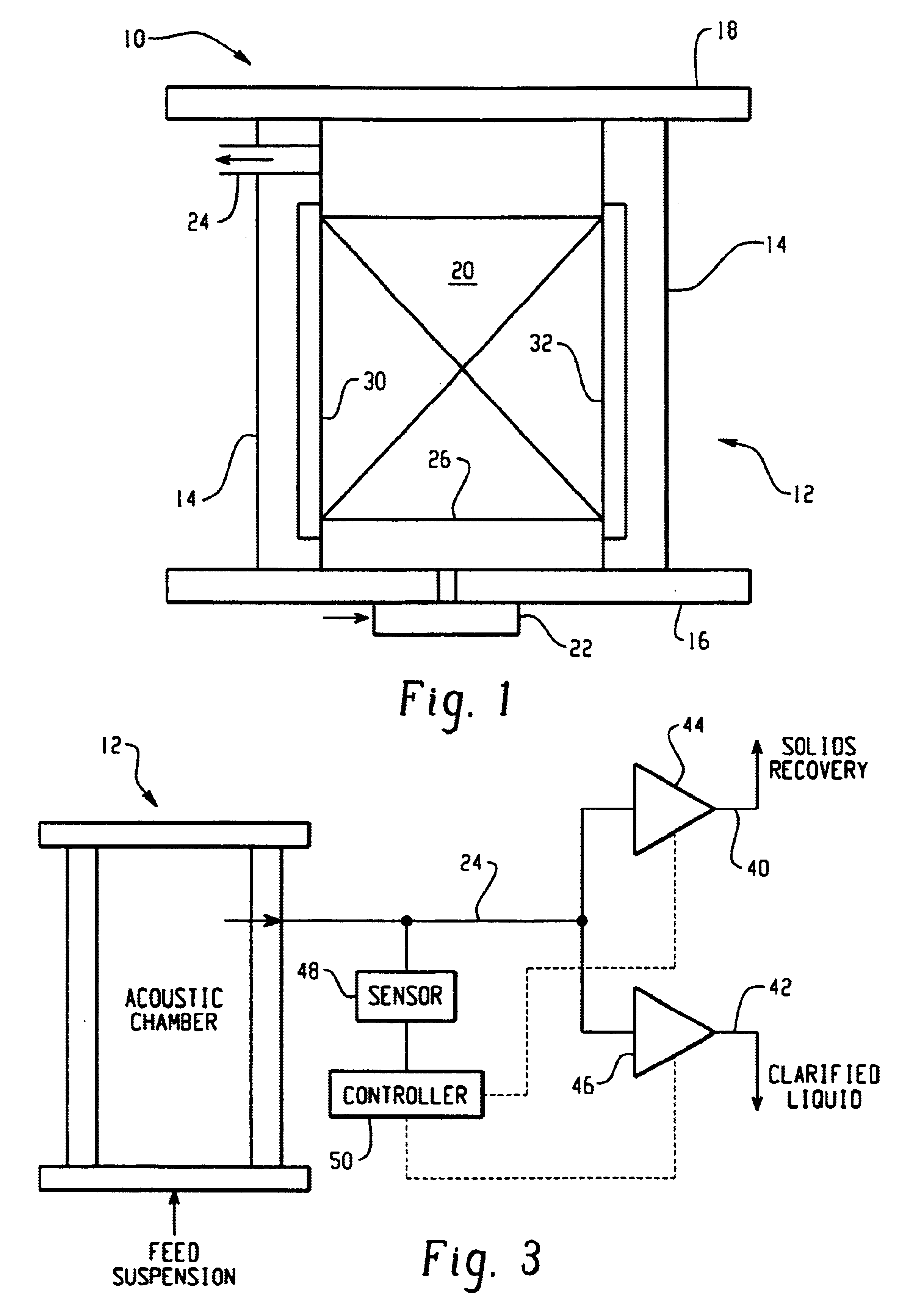 Method and apparatus for acoustically driven media filtration