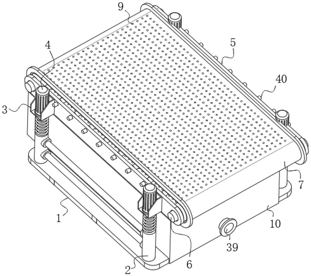 Drum-type sewage filtering device with self-maintenance mechanism