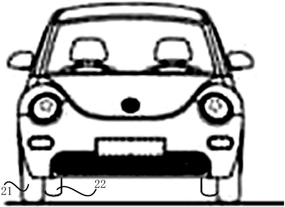 Electric car and electric car power supply track