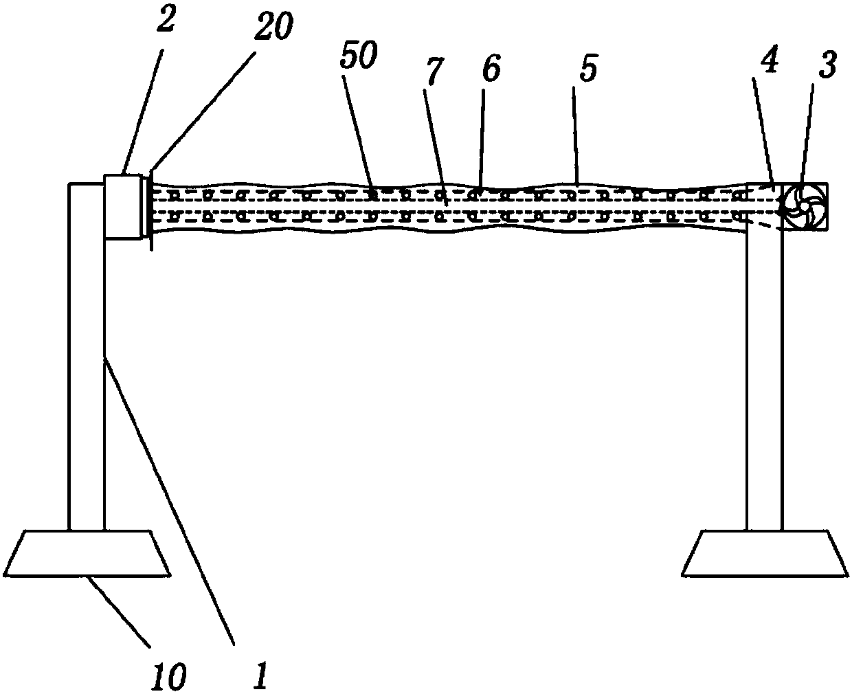 Protection horizontal bar