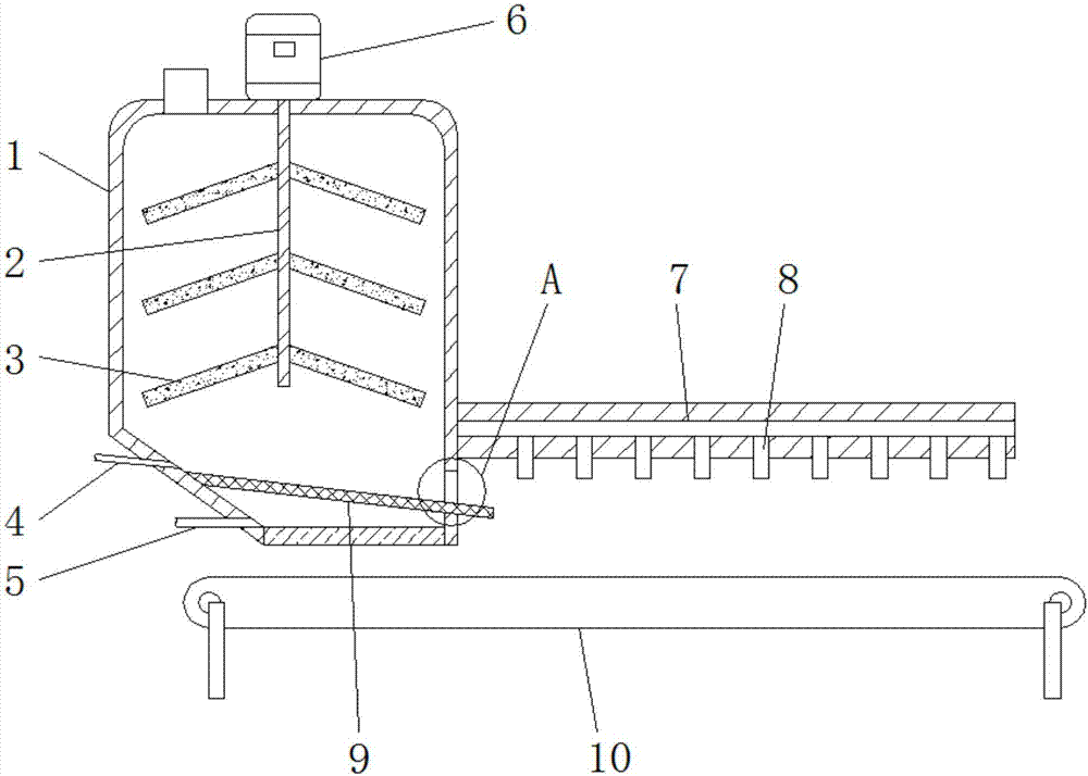 Tea leaf washing device