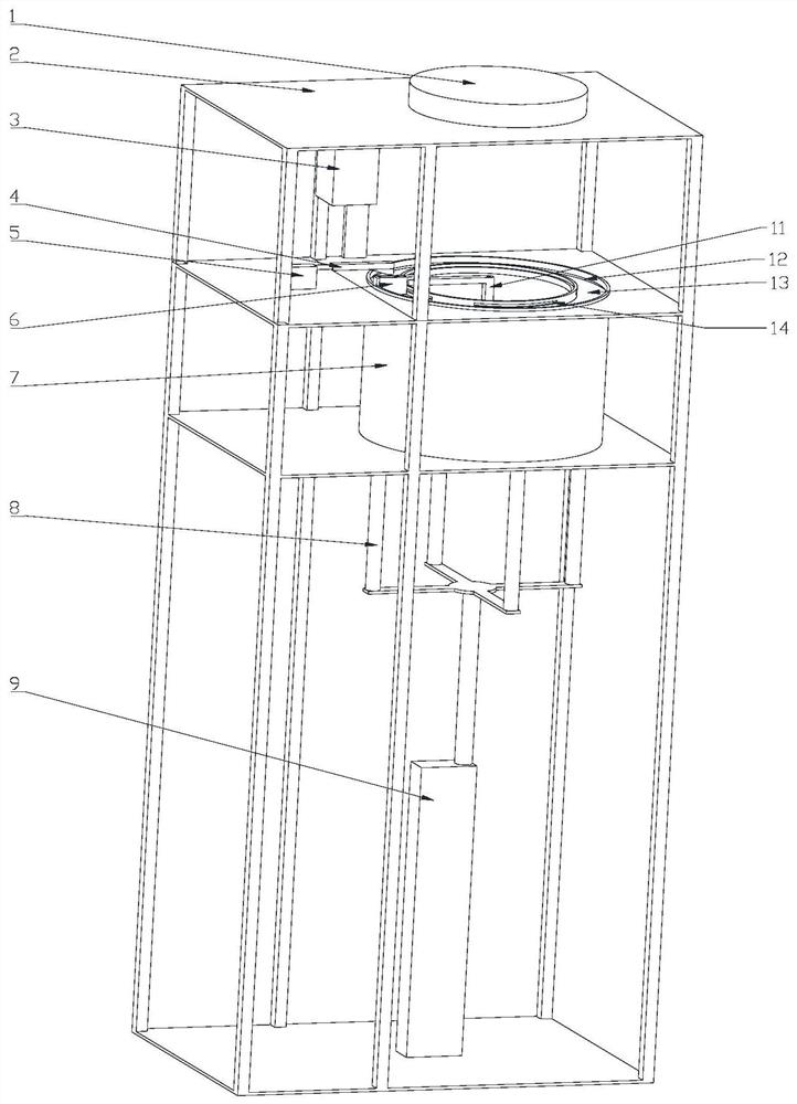 Annular powder-spreading selective laser melting forming device