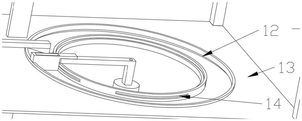 Annular powder-spreading selective laser melting forming device