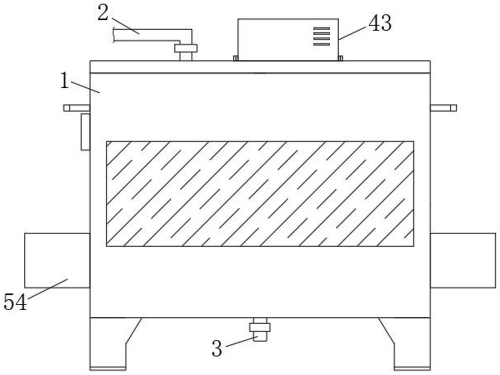 Impurity filtering device for dairy product processing