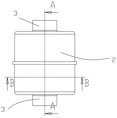 Pulse sound attenuation device for screw rod type refrigerating machine