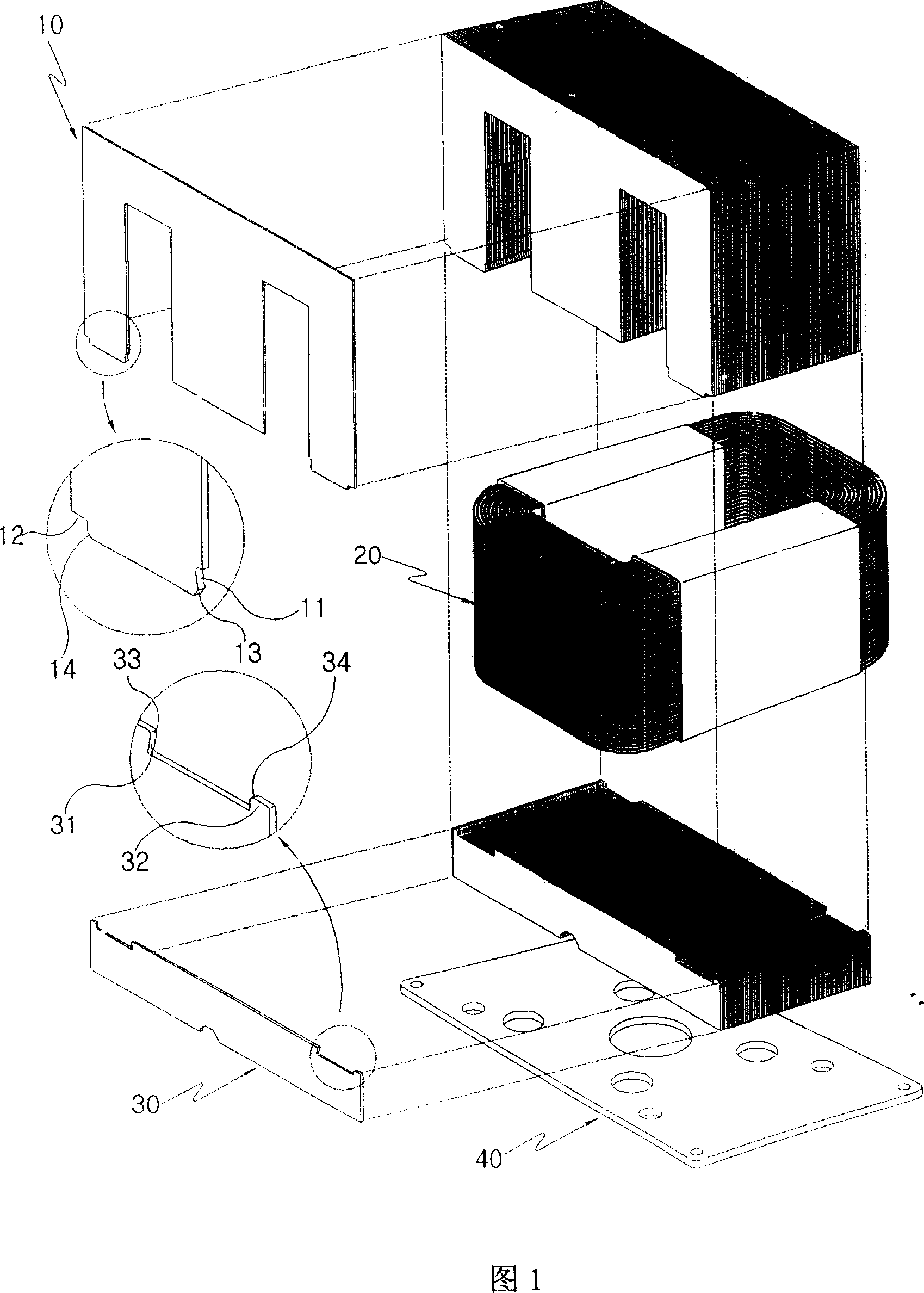 Core for transformer