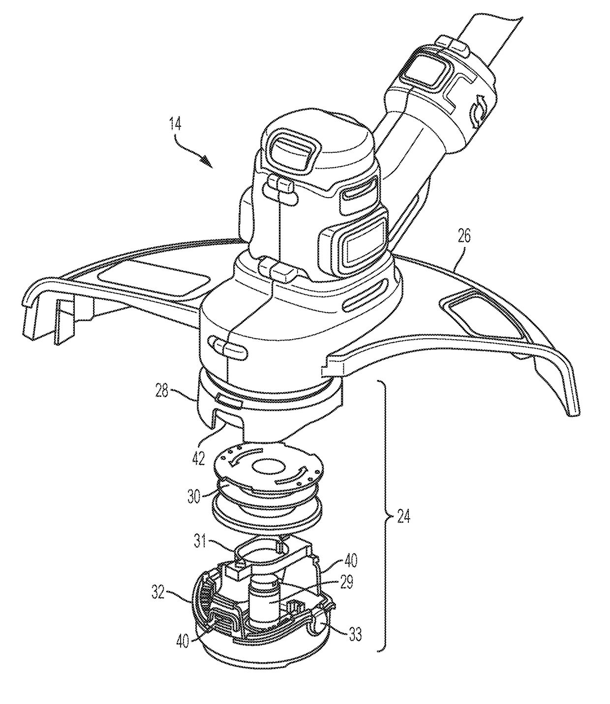 Cutting head for a string trimmer