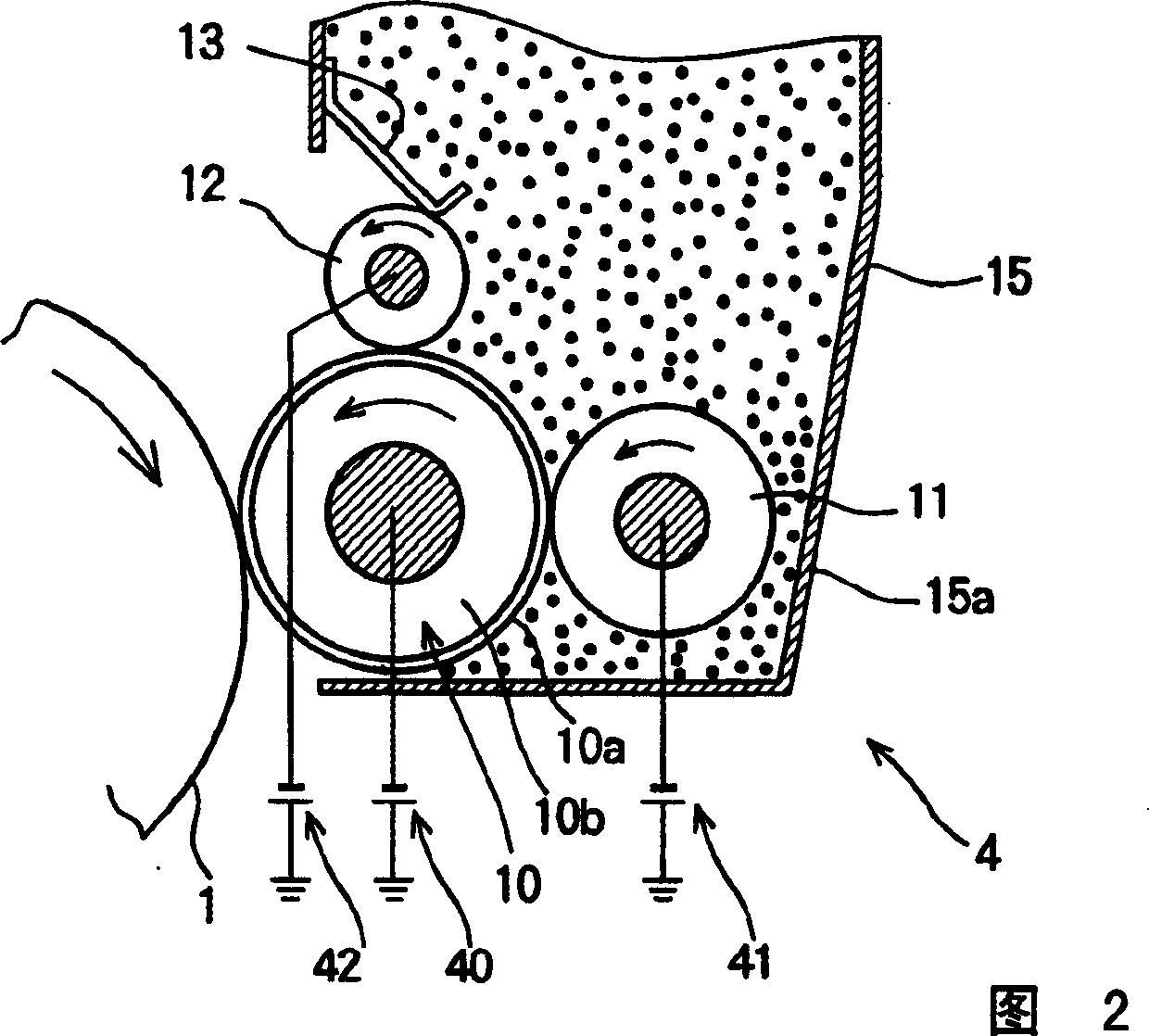 Development device and electronic photographing apparatus