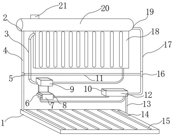 Solar floor heating system