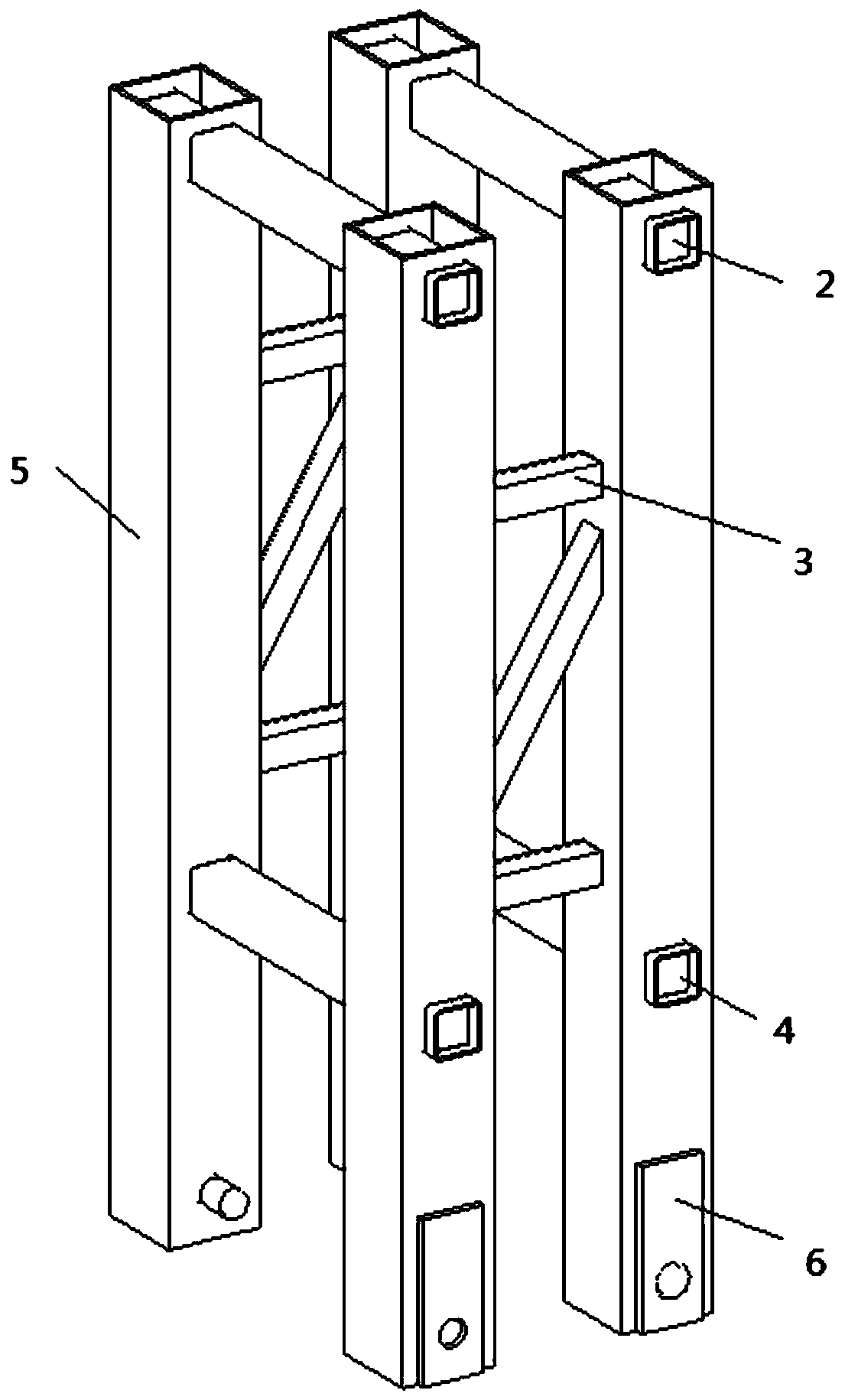 Column-top overturn-preventing device for jacking formwork system