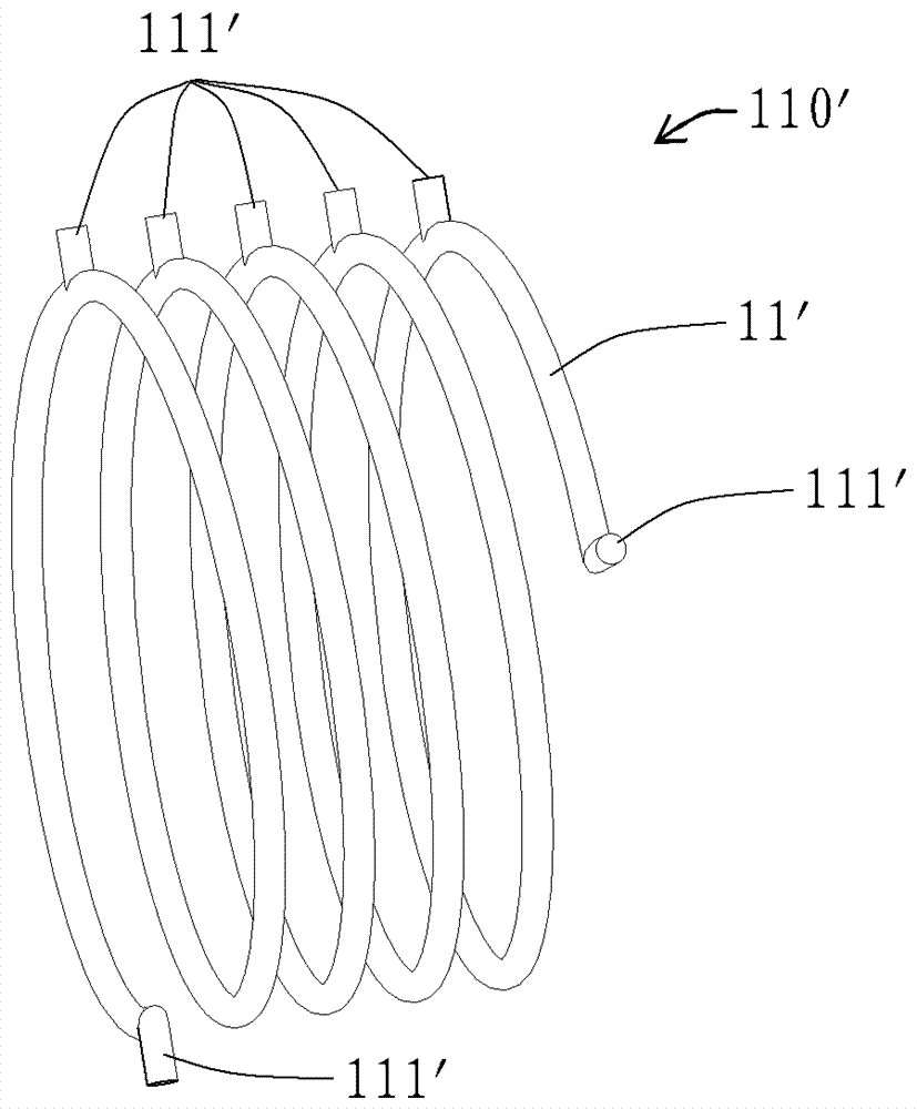 Drive motor liquid cooling device, its manufacturing method and drive motor