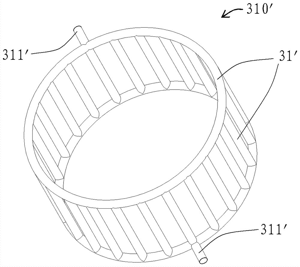 Drive motor liquid cooling device, its manufacturing method and drive motor