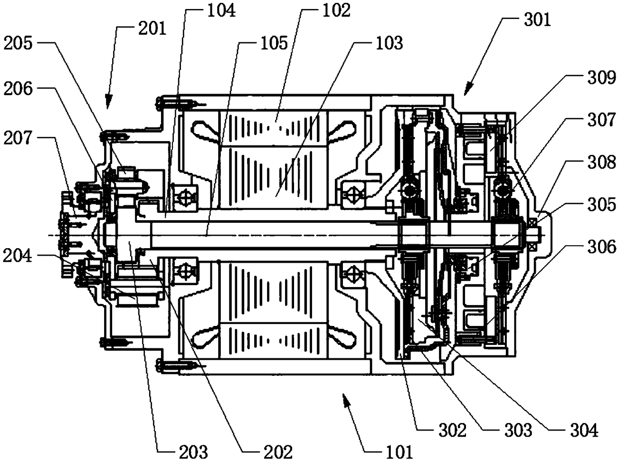 Integrated power device of electric car