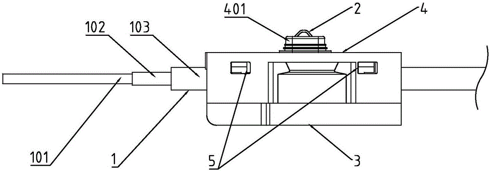 Heavy-current wire distributing, power taking and current shunting device