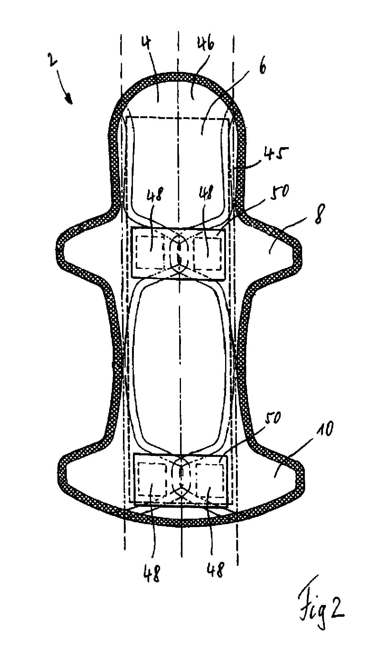 Sanitary or incontinence pad