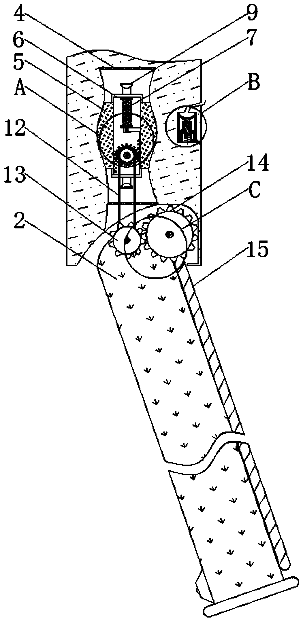 Casement window automatic closing device based on capacitance sensing