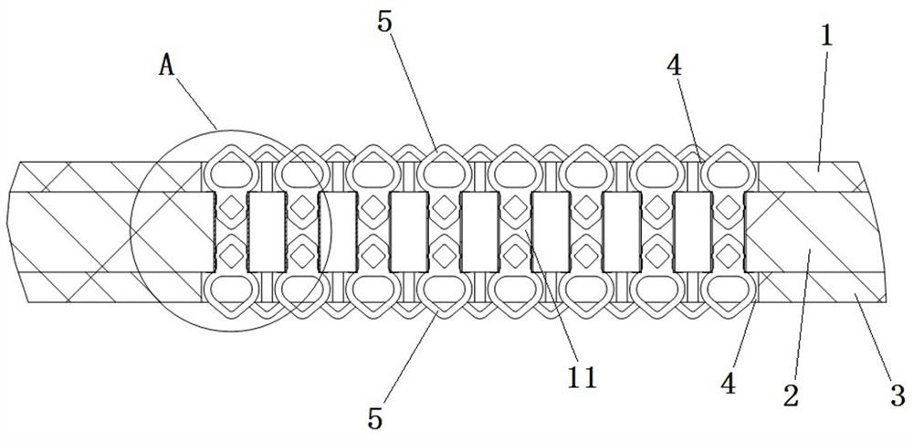 A kind of connector between parallel boards