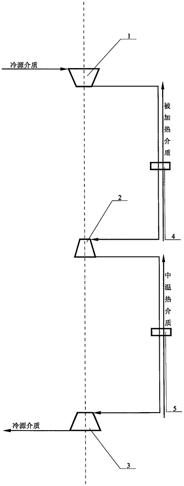 Open type bidirectional thermal cycle and second kind thermal driving compression heat pump