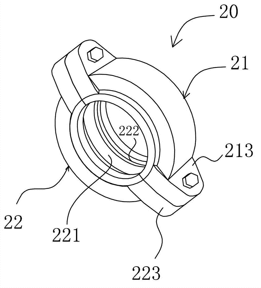 Clamping type fire-fighting pipe piece