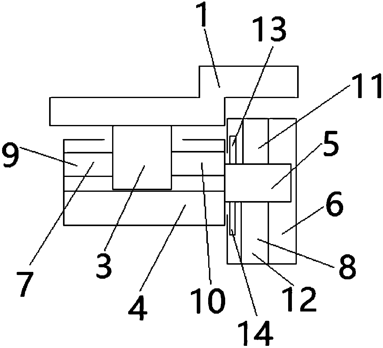 Assistive device for covering pressing of automobile air conditioner pipe fitting