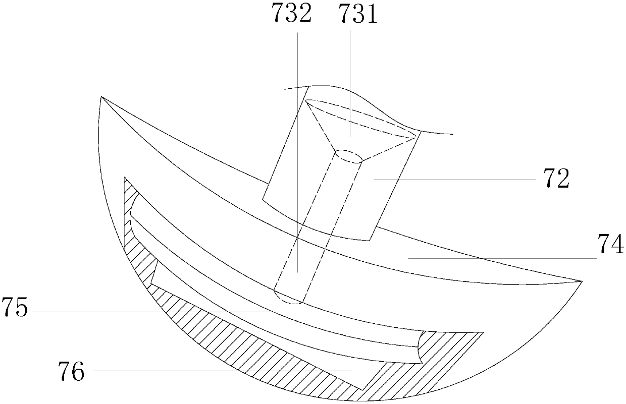 Draw-turning outward-retaining shoe heel fabric polishing beating device for shoemaking