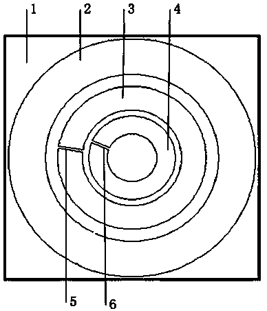 Double-frequency circularly polarized Beidou antenna