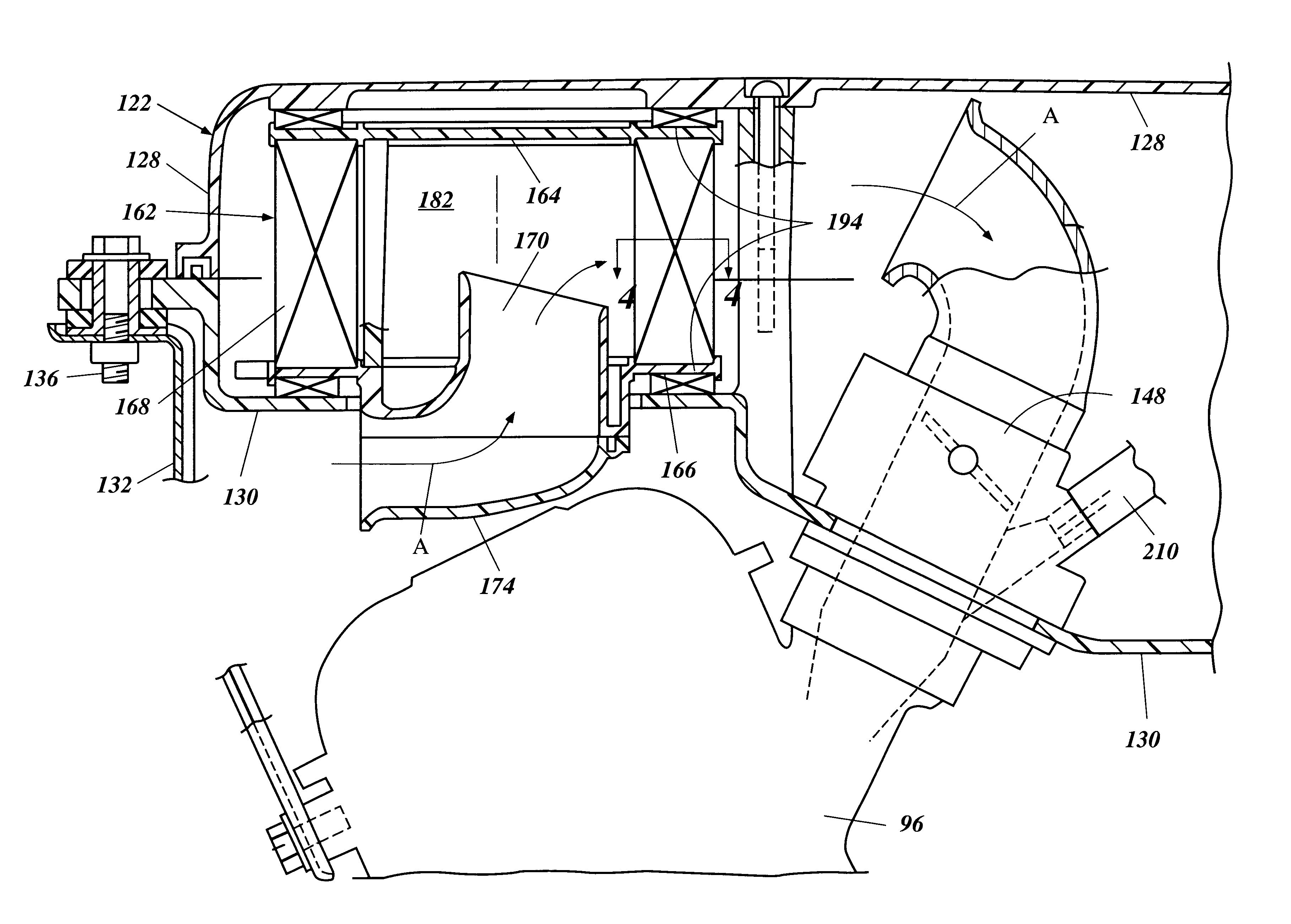 Induction system for 4-cycle engine of small watercraft