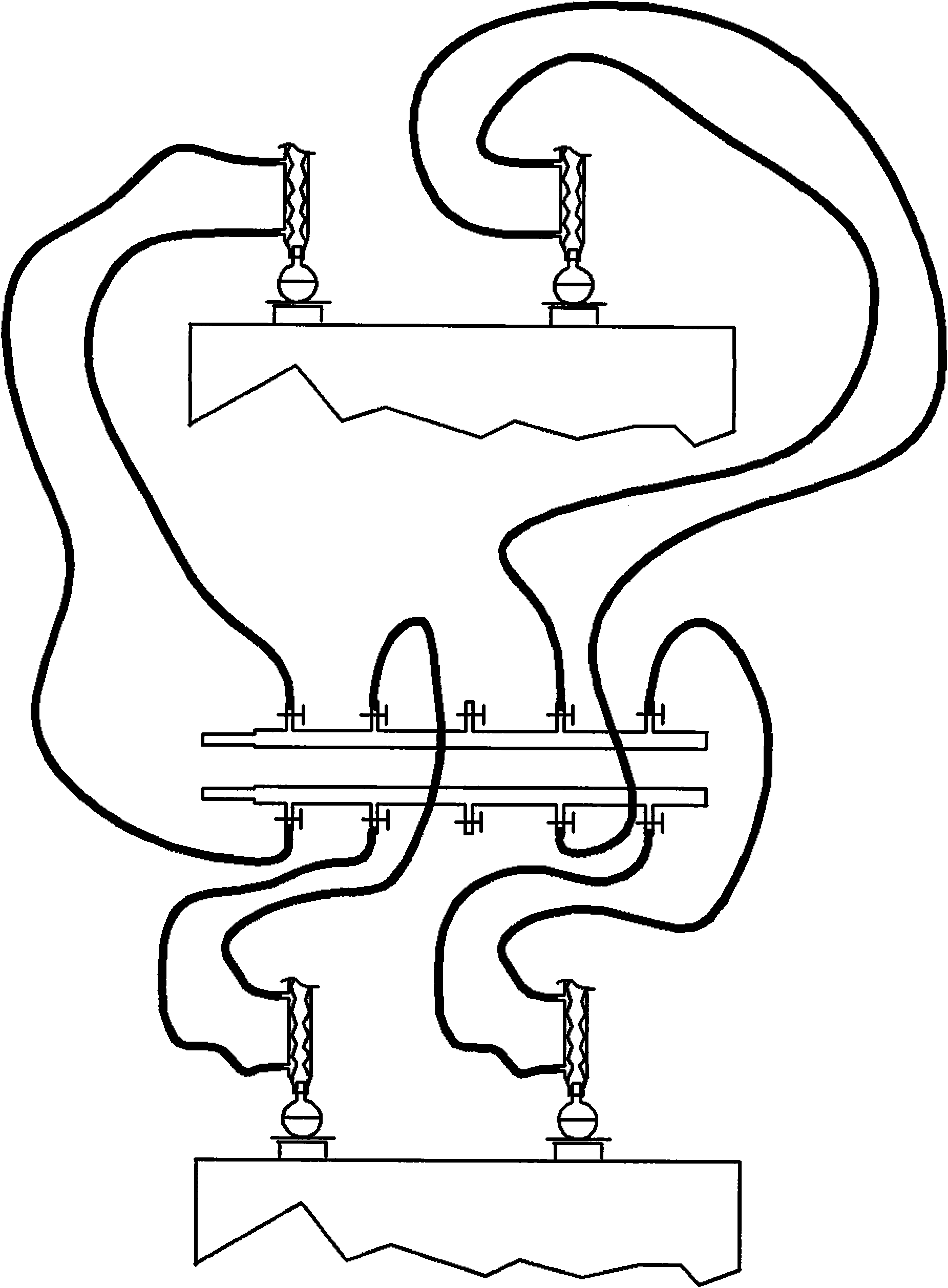 Chemical lab water saving device based on principle of evaporation and heat radiation