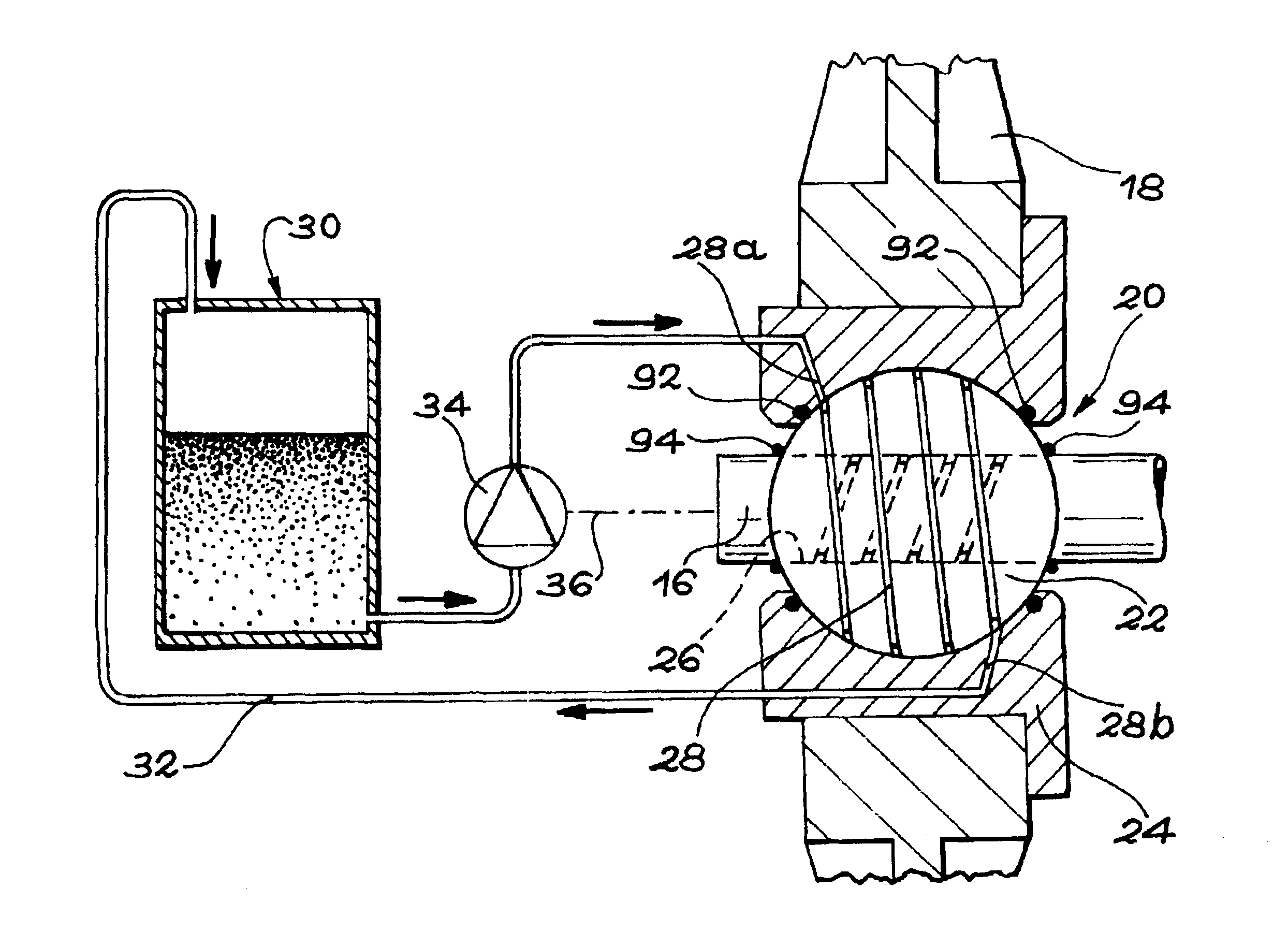 Ball joint bearing block lubrication device