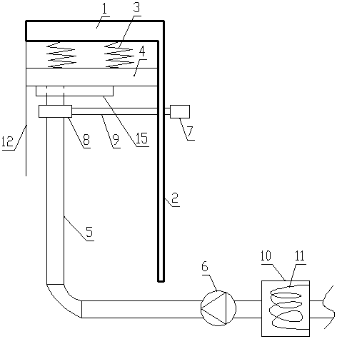 Hydraulic coal bunker bursting device